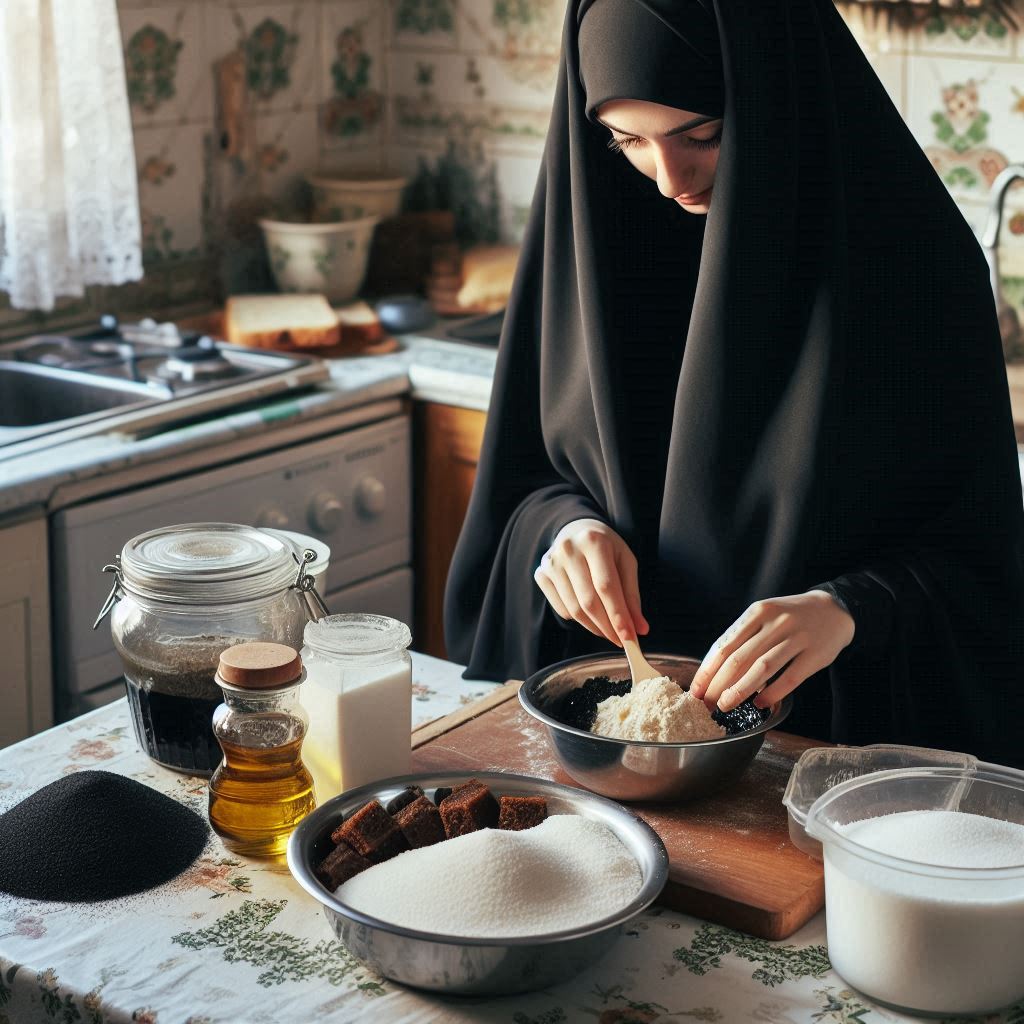 ساخت حلوای زعفرانی