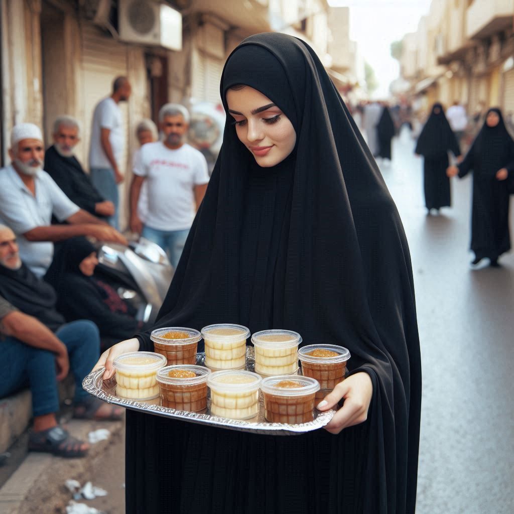 حلوا نذری زن مسلمان