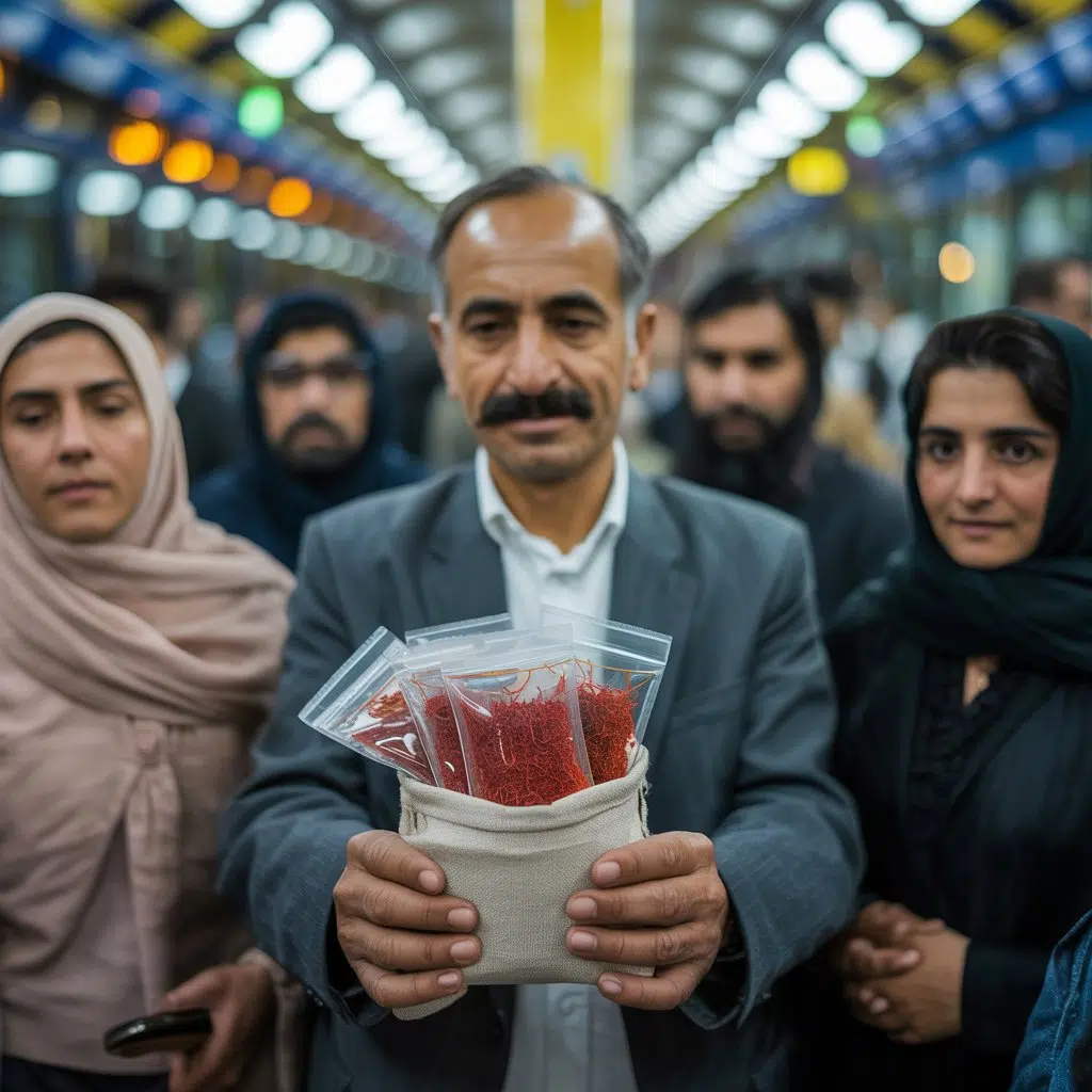 قیمت زعفران در مترو تهران